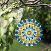 Bohemian Style Outdoor Wind Chime Handcrafted Garden Decor Sculptural Yard Art Colorful Rotating Gift for Indoor and Outdoor Use Wind Powered