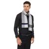 Bildap Striped Checkered Wool Stylish and Perfect Gift Men's Scarf, Elegant, Boxed, (Blue)