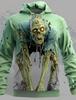 Men's Halloween Zombie 3D Printed Hoodie, Horror Graphic Pullover Sweatshirt, Long Sleeve Casual Clothing Festival Cosplay Tops