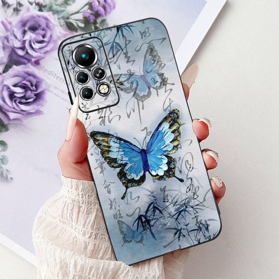 New Design Phone Case For Infinix Note 11 Pro 11S X697 X698 X663 Black Silicone Soft Back Cover For Infinix Note11 11S 11Pro