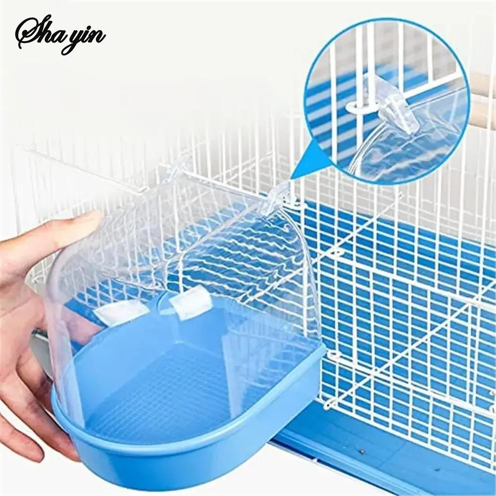 Plastová schránka na vodu do vany pro ptáky Vanička Papoušek pro závěsnou misku pro andulky