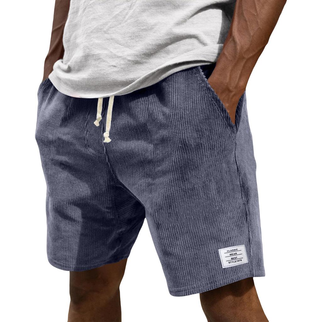 Men's Summer Casual Shorts Men's Fashion Sports Textured Shorts
