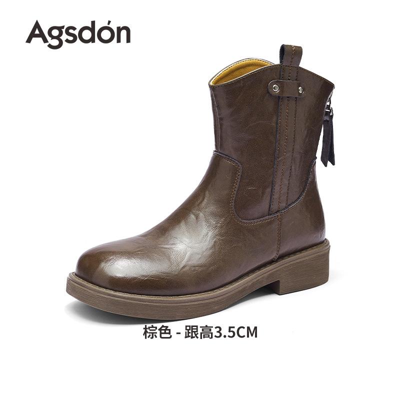 Platform short boots New autumn British style retro Martin boots Commuter temperament boots 35