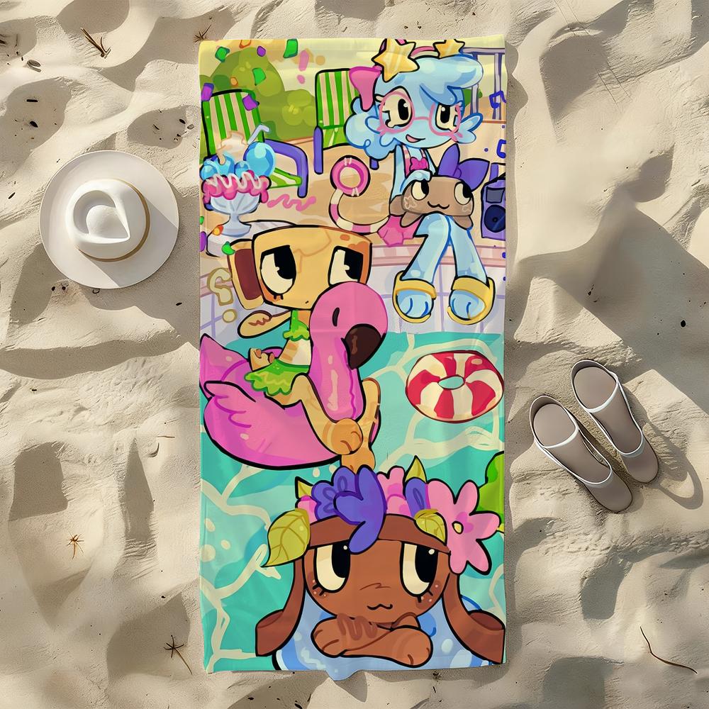 Asciugamano da Gioco Cartone Animato D-Dandy's W-World Per Nuoto Yoga Palestra Asciugatura Rapida Morbido e Delicato sulla Pelle Asciugamani da Spiaggia Stagione Unica