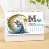 2026 Standing Desk Calendar DIY Diamond Art Painting Monthly Flip Desktop Calendar with To Do List Calendars Planner for Home Office-2026-A