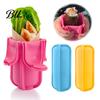 Boîte de rangement polyvalente Support à tacos en silicone de qualité alimentaire, Conception à boucle rabattable Boîte à outils de cuisine flexible pour burrito, Boîte de manipulation des aliments étanche pour