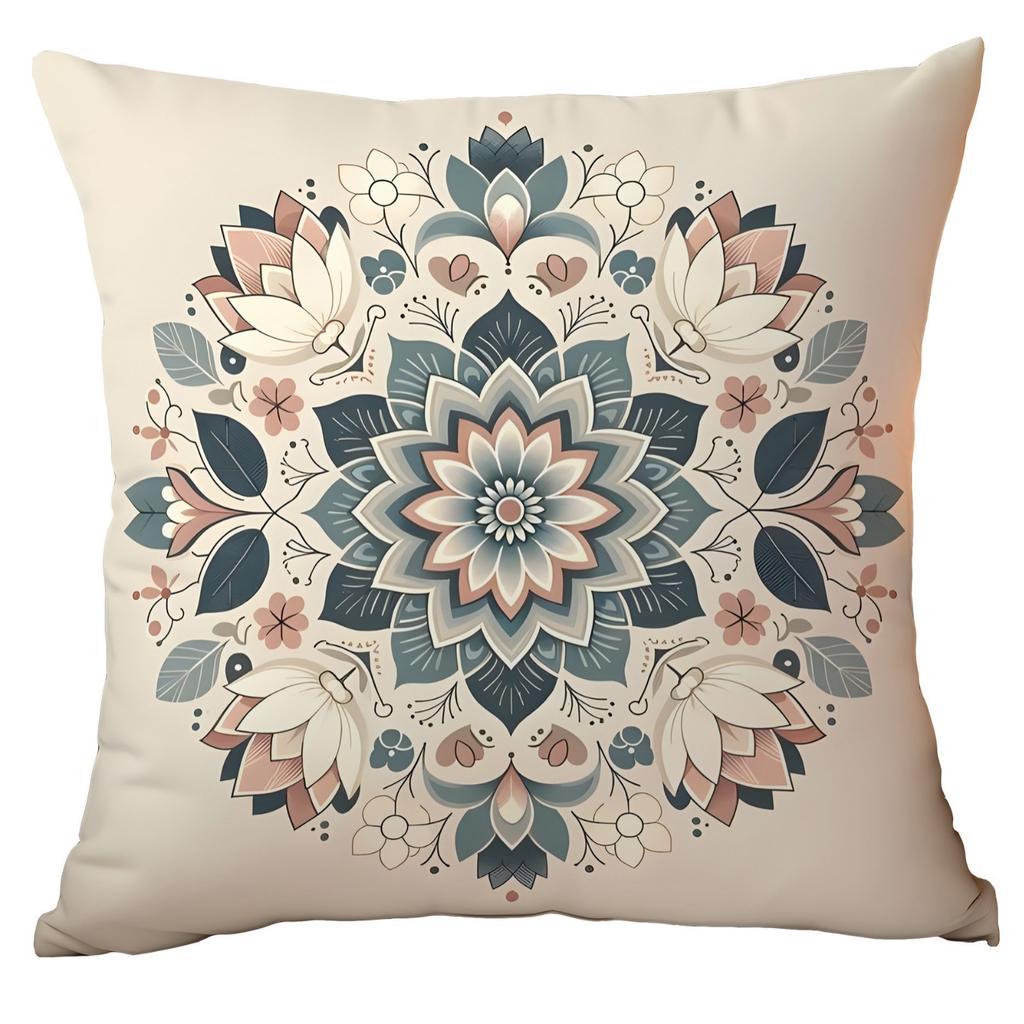 Mandala Ethnic Style Pillow Cover Polyester Printed Home Sofa Bed And Breakfast Cushion Pillow Cover Premium Durable