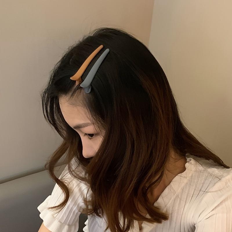 Cute Matte Duckbill Hair Clips, Simple Basic Hairpins, Sweet Women'S Hair Accessories, Casual Women'S Hair Ornaments, Hairstyling Tools, Photo Props