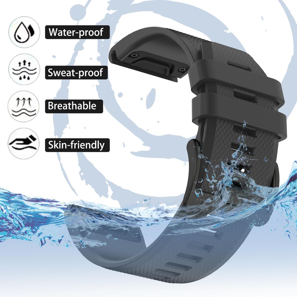 22/26mm Quickfit Watch Strap for Garmin Fenix 8 Pro 47mm 51mm E 7 7X/Epix Pro/MARQ/Enduro 3 970 965 Bracelet Silicone Wrist Band