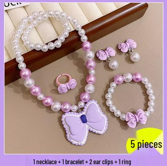 Frozen Princess Kids' Necklace & Bracelet Gift Set for Christmas or Birthday