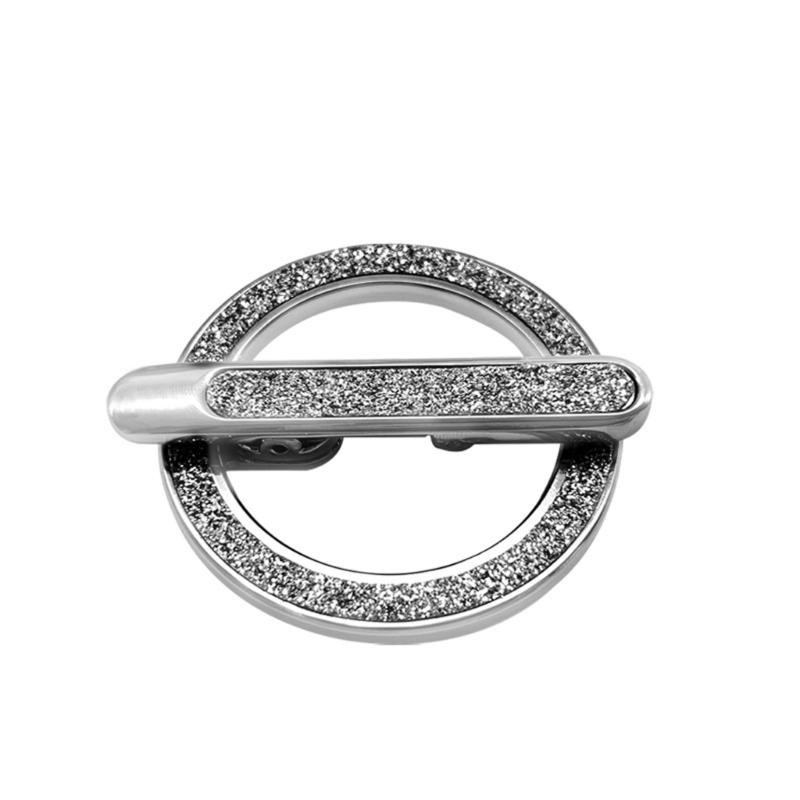 Multiple Angle Adjustable Glittering Brooch Design Phone Grip With Rotatable Magnetic Base Finger Stand Rack For Phone