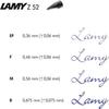 LAMY Lamy fountain pen F fine safari steel black L0E2-F