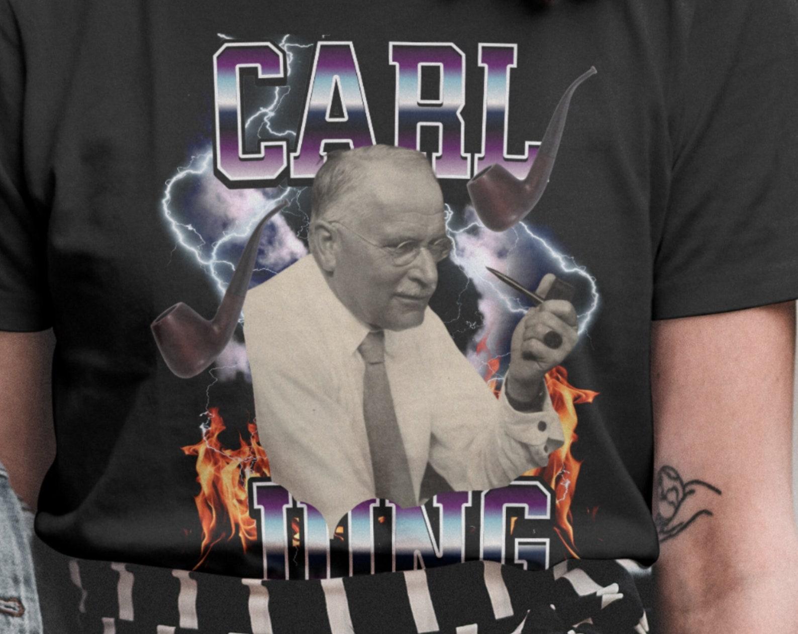 Vintage 90s Carl Jung T-shirt, Gangsta Lightning, Psychology Meme S