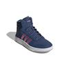 Adidas Neo Hoops 2.0 Breathable Mid-Top Kids Basketball Shoes Deep Blue Purple Kids Sneakers FW4277