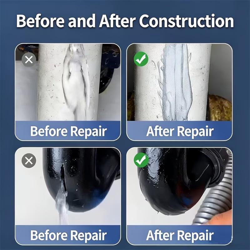 Water Pipe Repair Adhesive: Quick Setting, Waterproof, Heat Resistant, Ideal for Leak Sealing, Pipe Repairs, and Durable, 20ml
