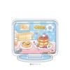 Gudetama 05 Gudetama [Egg Tart] X Gudetama [Pancake] [Graph Art Illustration] Acrylic Stand Plate