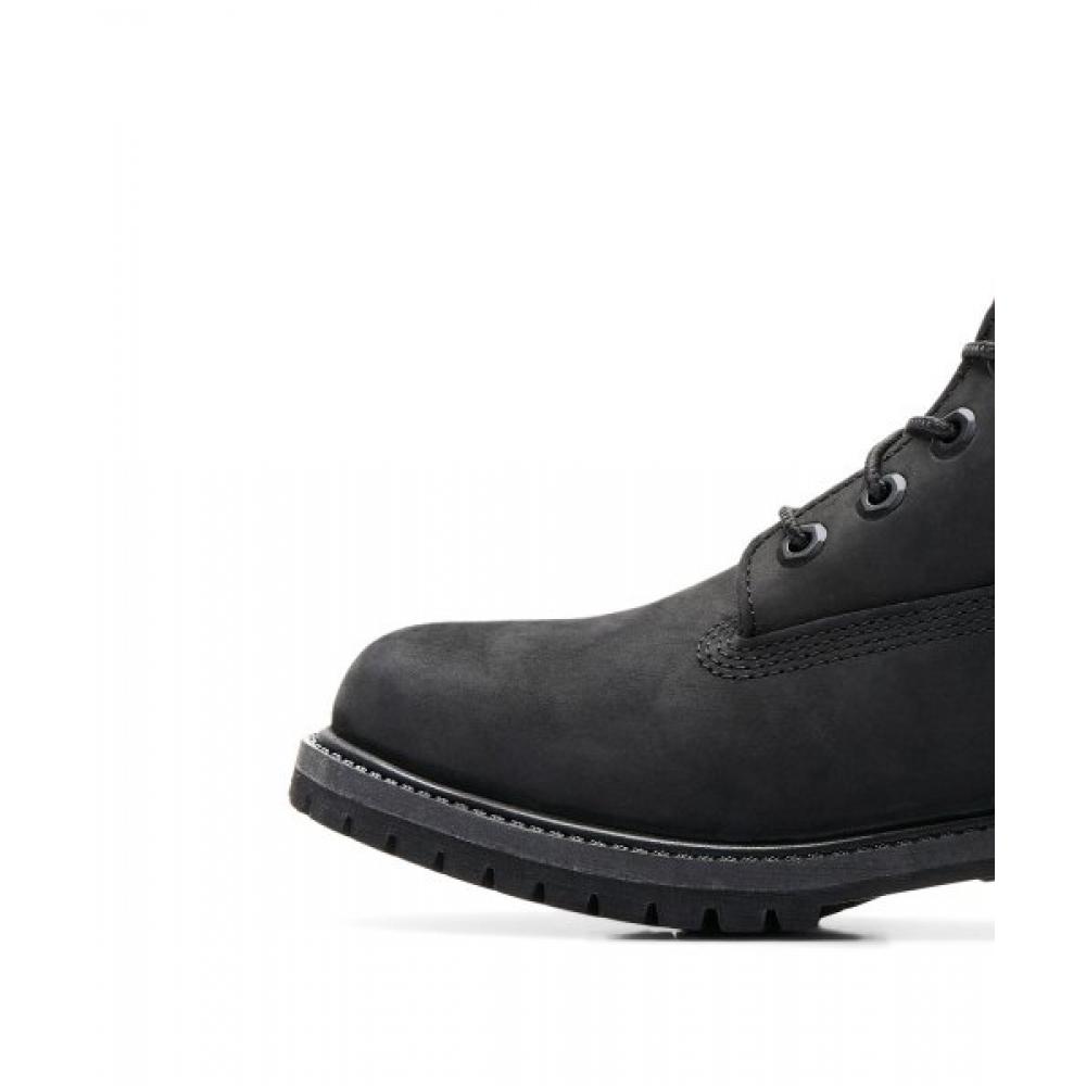 Timberland Womens 6 Inch Premium Boots   Black Nubuck  8658a 001