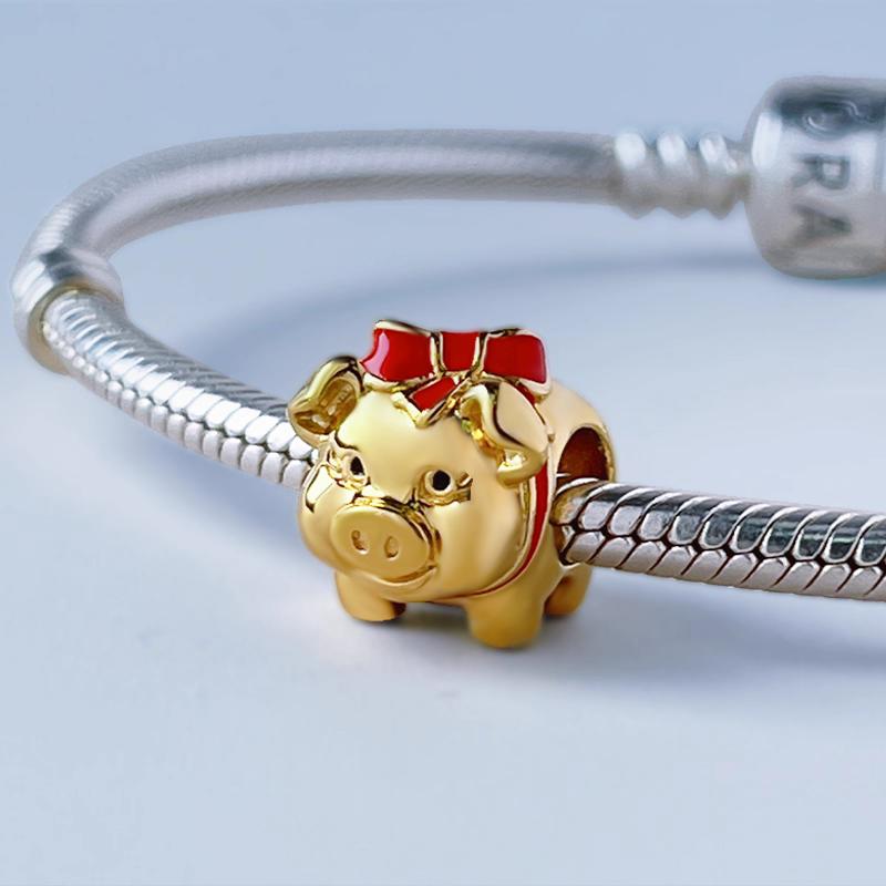 New Diy Lucky Bag Lucky Cat Multiple Series Charm Bead Pendant Applicable To Original European Plating Copper Jewelry Fine Gift