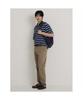 Binpolmen Heritage Club Striped Collared T-Shirt Navy