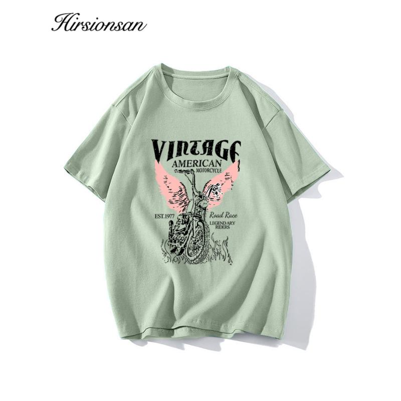 

Футболка Hirsionsan Vintage с принтом букв, женская летняя хлопковая мягкая футболка с коротким рукавом, женские свободные топы Higt Street Gothic 8XL