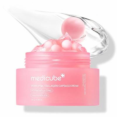 PDRN Pink Collagen Capsule Cream Korean Skincare Glow Moisturizer 55g