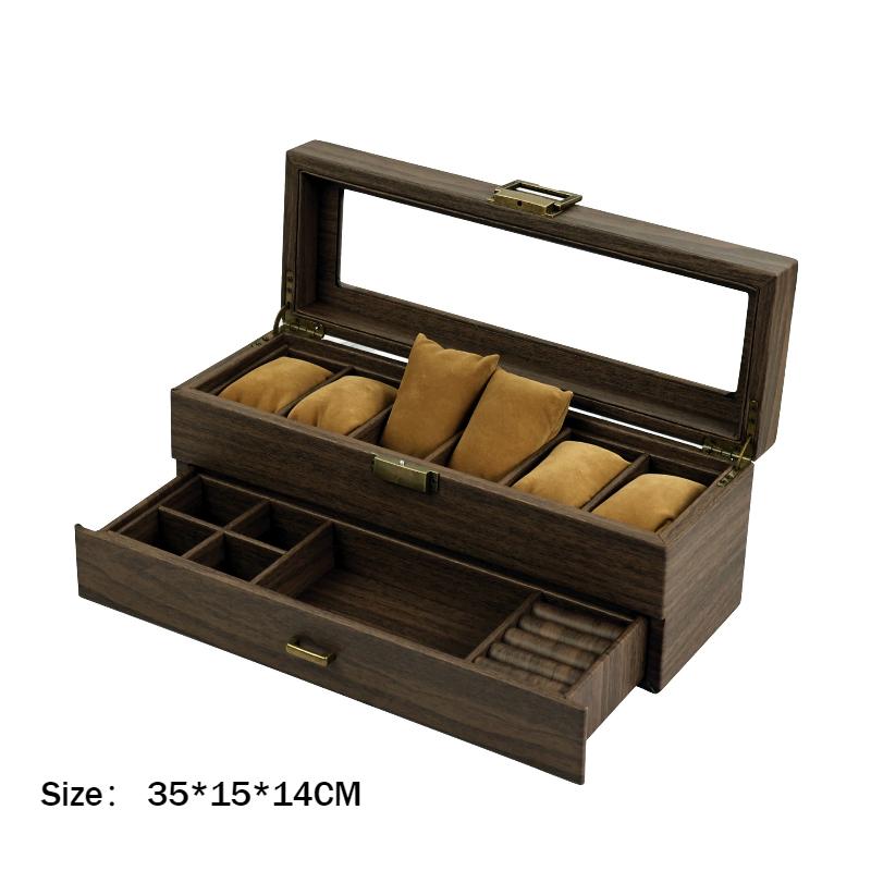 

Large Capacity Glasses Organizer Boxes Waterproof Lenses Case Double Layer Eyewear Storage Cases Glass Eyeglasses Display Box