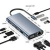 New USB-C Eleven-in-One Gigabit Docking Station with USB 3.0 and VGA Expansion for Laptops