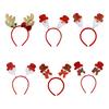 Christmas Hairband for Adults Kids Festive Hair Accessory Santa Claus Snowman Hairband for All Ages Xmas Parties Dress-up