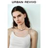 UR Women's Slim-Fit Metal Buckle Sleeveless Vest
