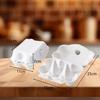 SLMYCAO Paper Egg Cases, Egg Racks, Egg Containers, 6-Piece Egg Trays, Egg Holders, Storage Boxes with Lids, 20-Pack (White)