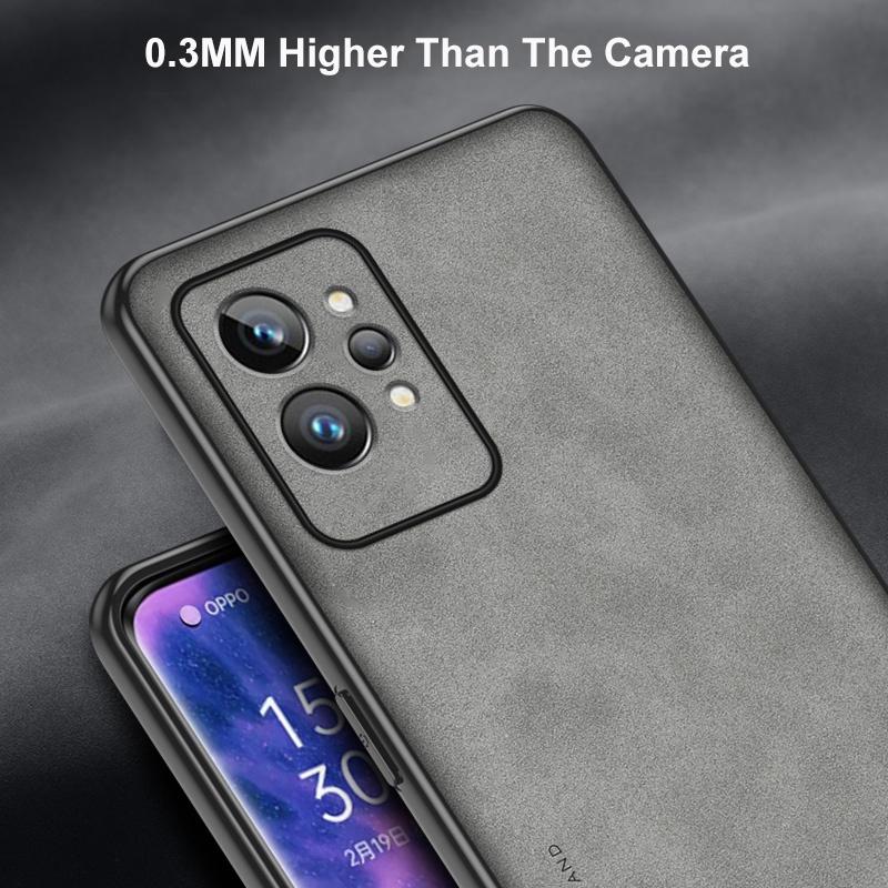 For Realme GT2 Pro Case Luxury PU Leather Phone Case For Realme GT Neo 2 2T 3 T 3T 5G Back Cover Matte Silicone Full Protection