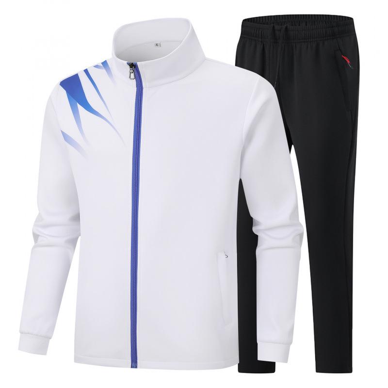 Unisex Stand-up Collar Sports Jacket and Hoodie Set