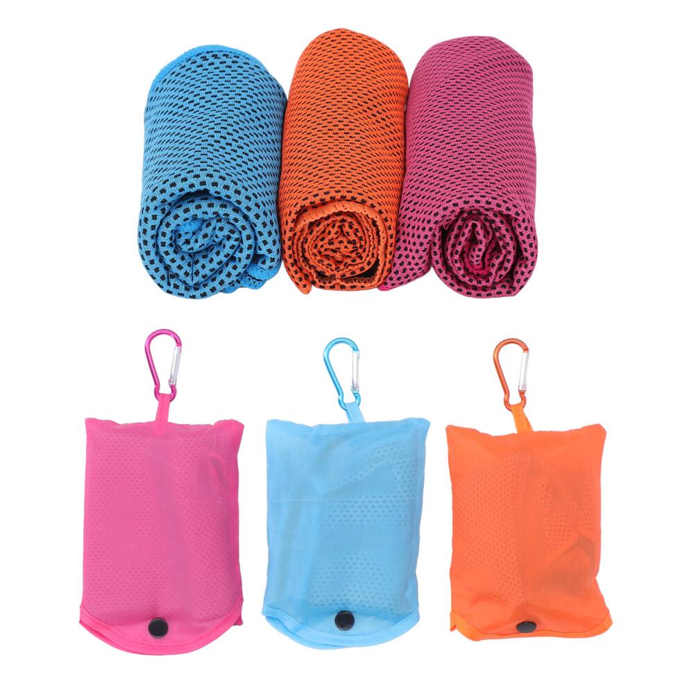 3pcs Cooling Sports Towel Microfiber Breathable Ice Towel