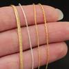 Vintage No Tarnish 14K Gold Filled Snake Chains Permanent Bracelet Necklace Making Jewelry Bulk Chains