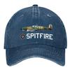 Popular washed old baseball cap World War II Spitfire fighter print sunshade cap sun cap
