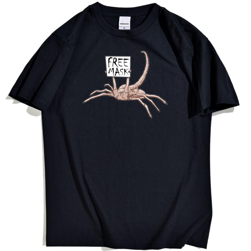 Buy Alien Facehugger Horror Print Man T Shirts Cool ONeck Tshirts