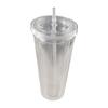 Double-Layer Clear Tumbler 350/450/650ml Iced Coffee Cup Smoothie Cup Water Bottle  Home Use
