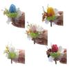 4Pieces Bride and Groom Boutonniere Wedding Dress Corsage Decorations Proms Suit Decorations for Wedding Ceremony