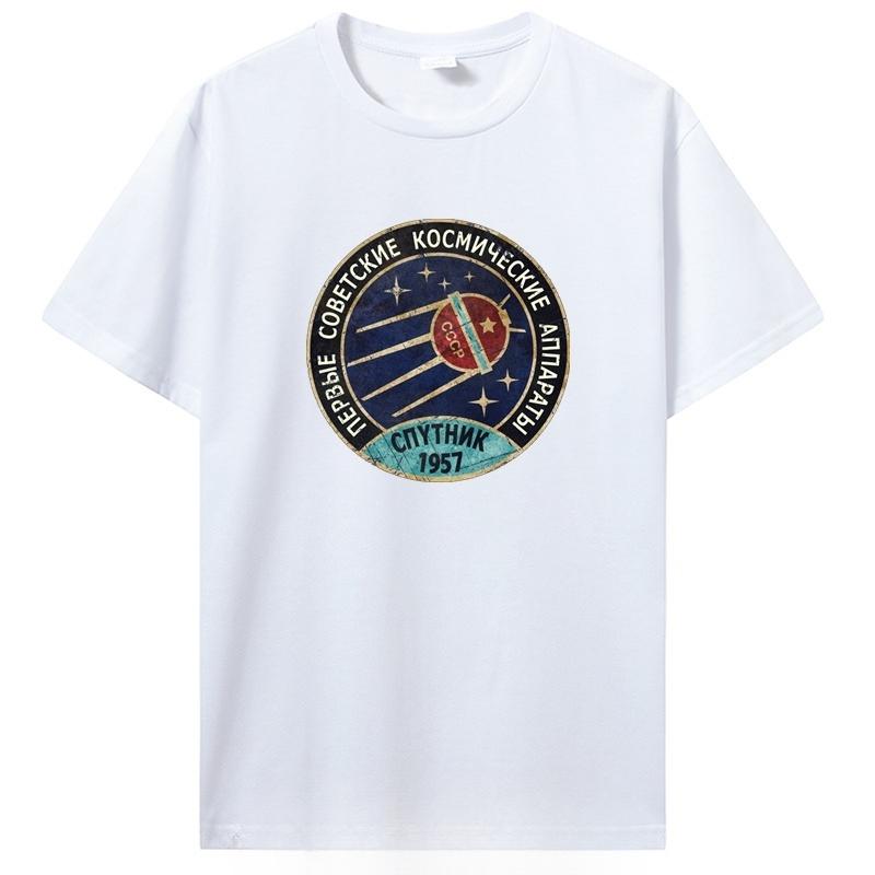 Russia CCCP Yuri Gagarin TShirt Unisex Group Team Soviet Retro Tee Sputnik Space Exploration Program 2026 Summer Unisex Women T Shirt