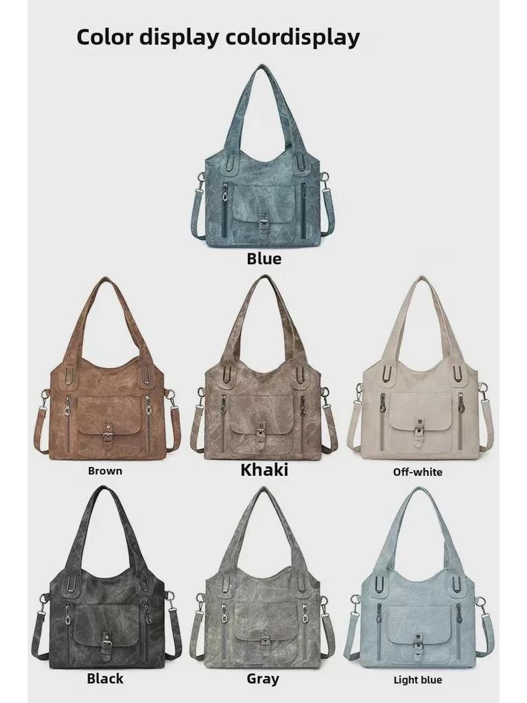 Women's Large Capacity Retro Shoulder Messenger Handbag