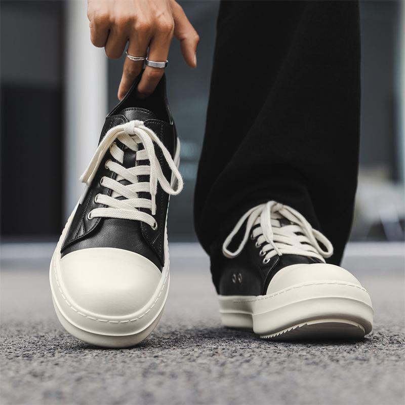 New Trendy All-match Men's Vulcanize Shoes Leisure Walk Casual Shoes Versatile Low-top Male Skateboard Footwear Simple Sneakers