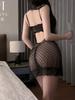 Pajama Women's Sexy Transparent Lace Camisole Tank Mini Dress Sheer Seductive Cosplay Uniform Dress Elegant Fashion Women 64WH