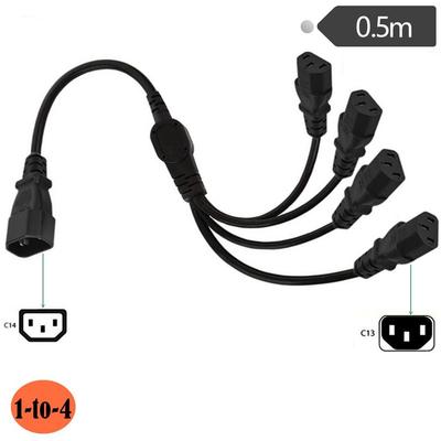 Copper Core Power Splitter 1 To 2 1 To 4 Extension Cable Professional IEC320 Cable  Equipment Power