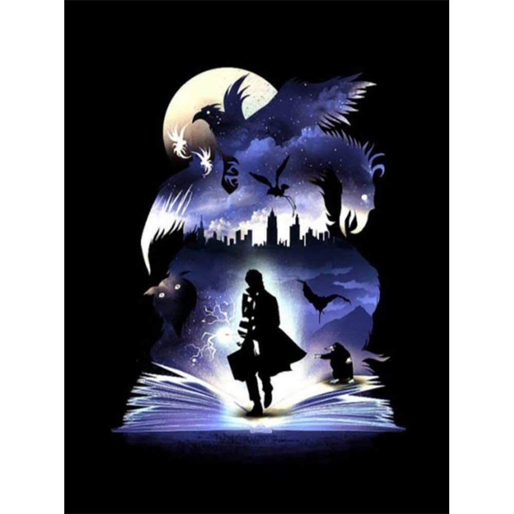 5D DIY Harry Potter Set Crafts Cross Art Stitch Mosaic Diamond Painting Magic School Decor Pixel Room Home Garden Large