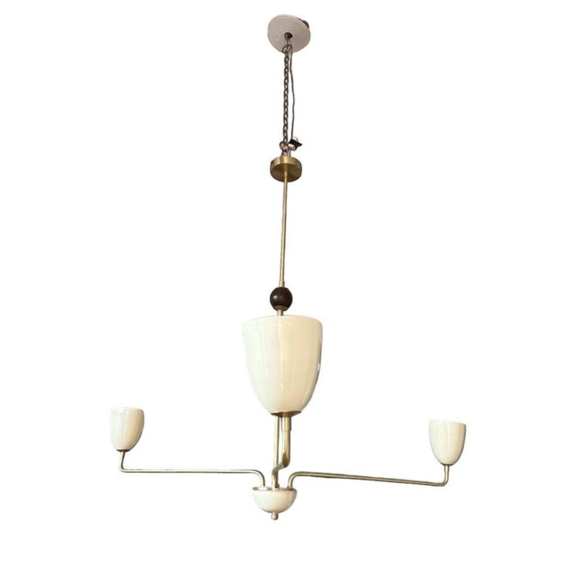 

3-Arm Chandelier - 42 DIA Lola 3-Light Brass Chandelier Lighting