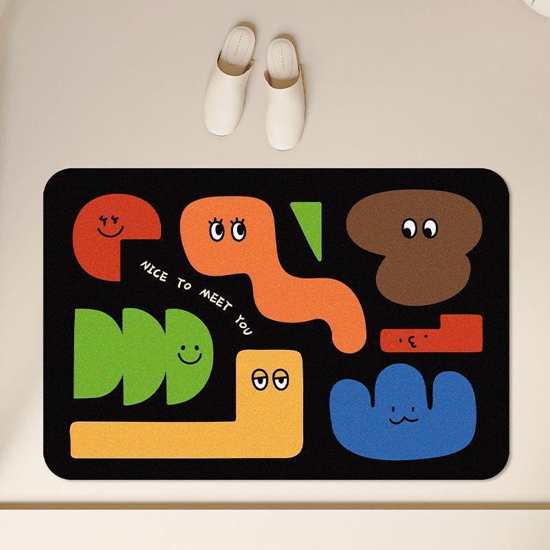 Cartoon Diatom Mud Absorbent Non-Slip Bathroom Floor Mat 40x60cm