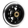 4 Inch Replacement Wheels Black Transparent Bearing Caster Wheels Durable Caster Wheels  Doors