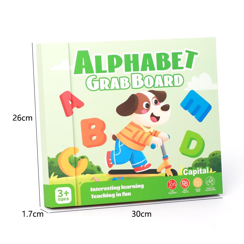 Wooden Puzzle Kids Colorful Alphabet Puzzles Montessori Early Learning Educational Toys Matching Game for Children Letter Match