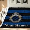 1PC Club Brugge KV Custom Name Patterned Flannel Blanket Suitable For All Seasons for Home Decor Warmth and Comfort Gifts Holiday Present