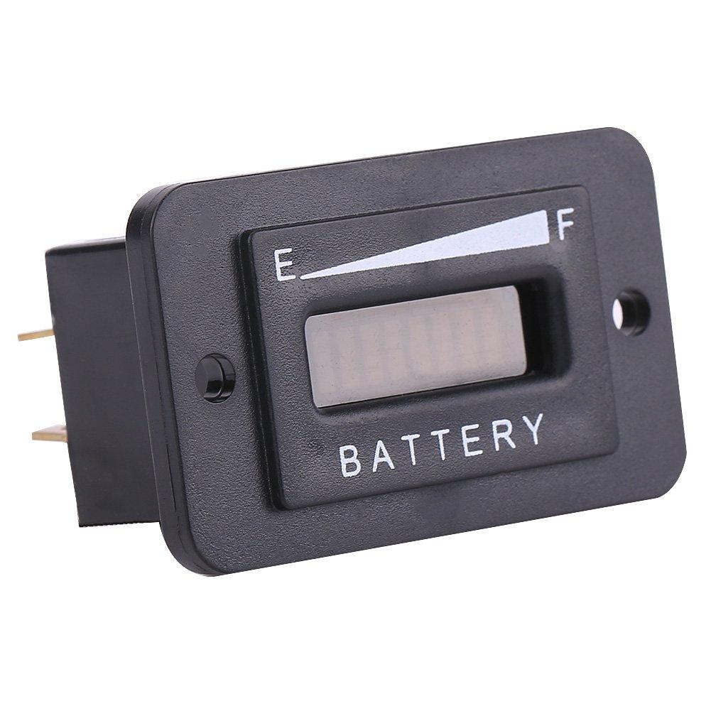 Keenso LED Digital Charger, Fuel Meter, Indicator, Golf Cart, Time Meter, Gauge (12/24V)